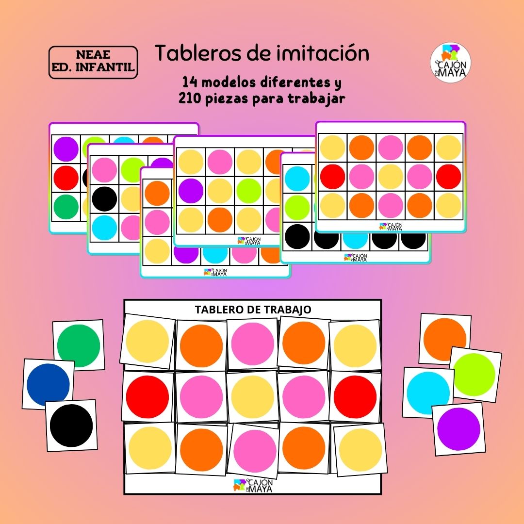 Tableros de imitación - concentración y percepción espacial