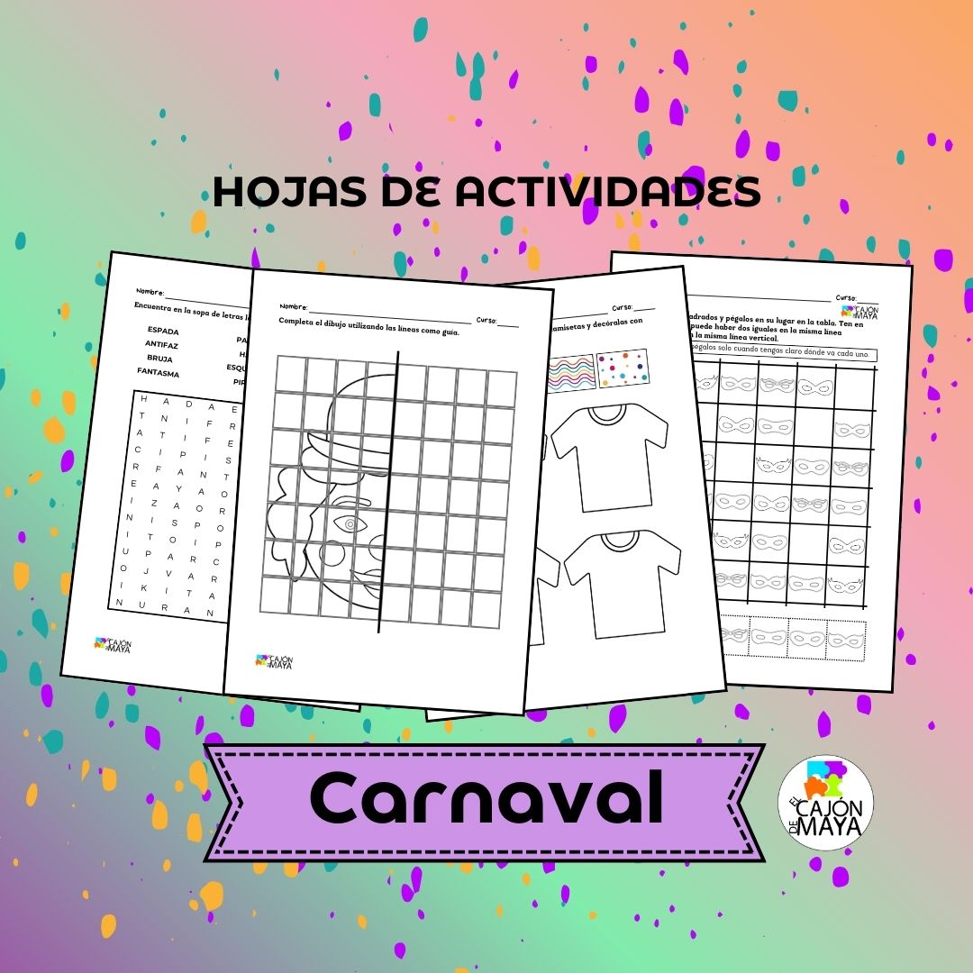 Carnaval: fichas de actividades + soluciones