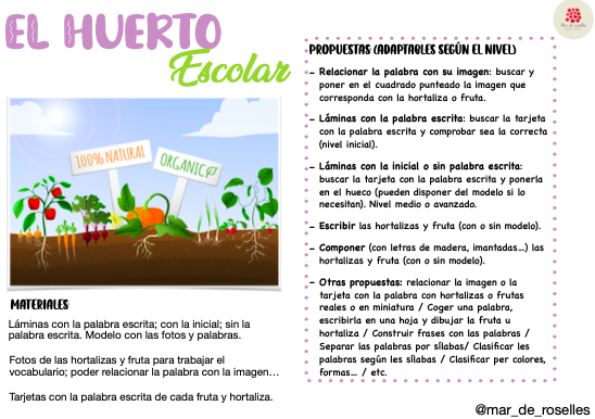 PACK HUERTO ESCOLAR: ESCRITURA castellano