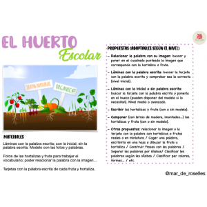 PACK HUERTO ESCOLAR: ESCRITURA castellano