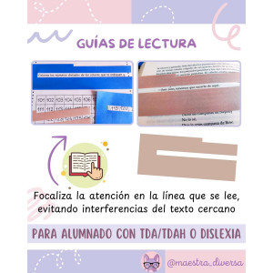 Guías de lectura (para alumnado con TDA/TDAH o dislexia)