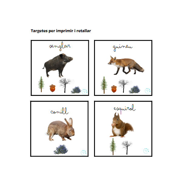 Estadística amb animals del bosc