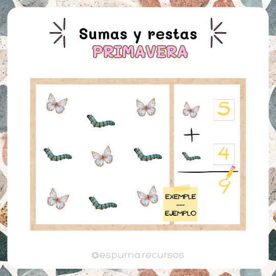 Sumas y restas primavera