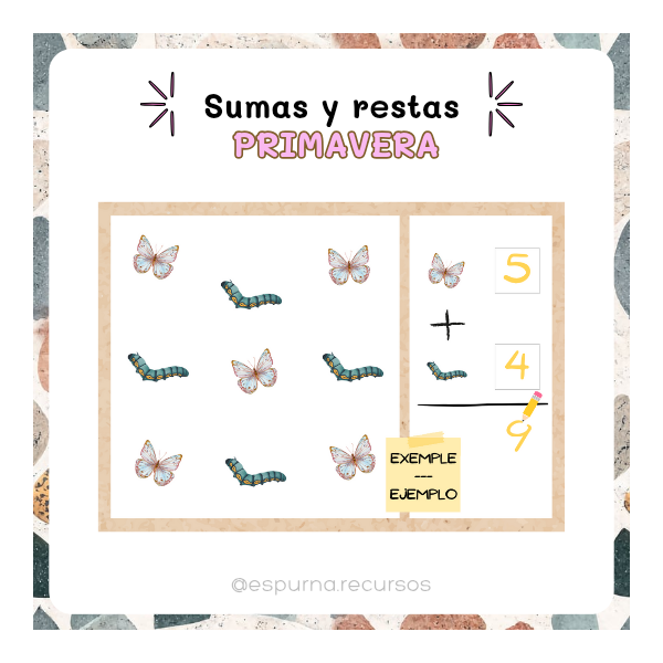 Sumas y restas primavera