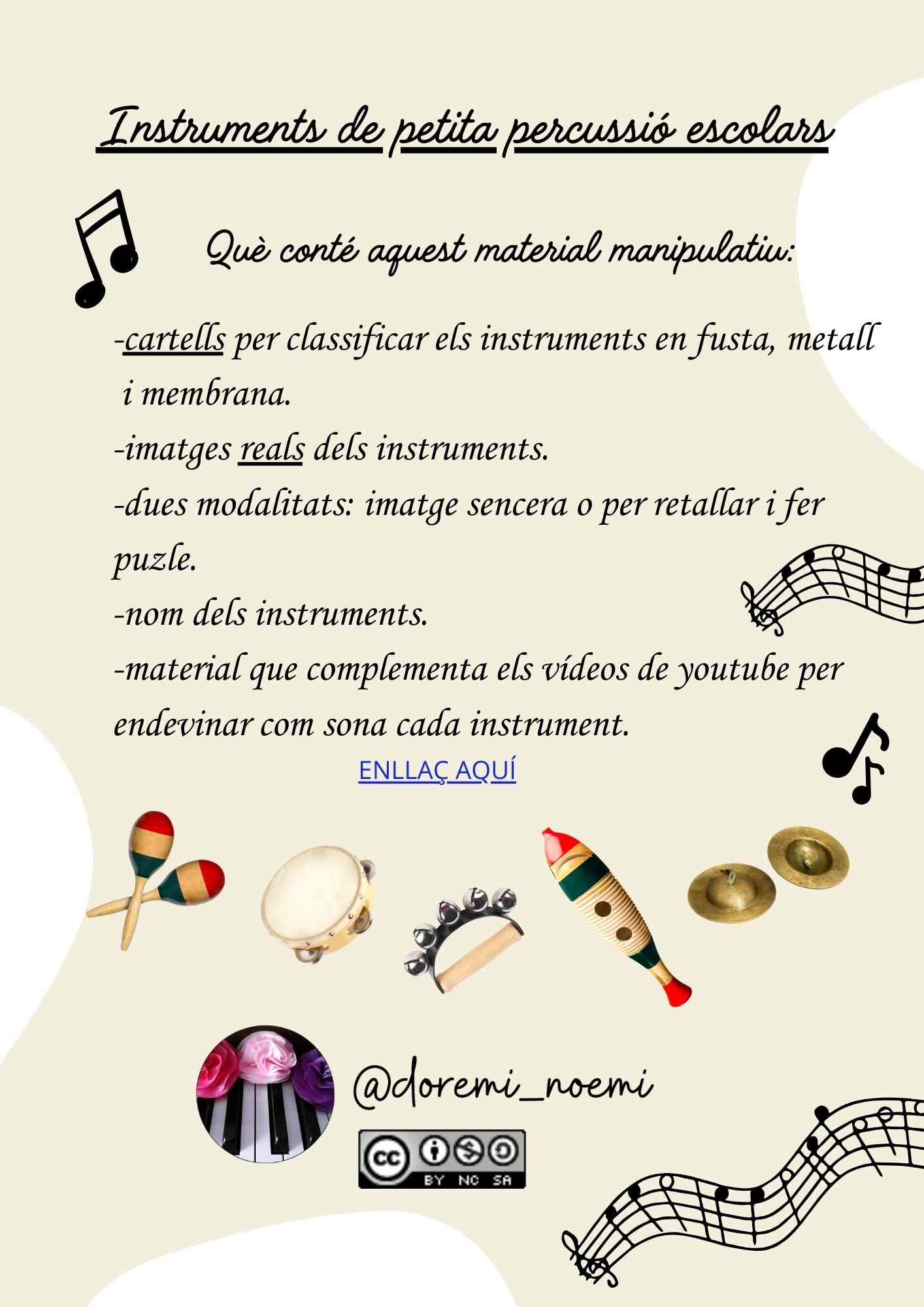 INSTRUMENTS DE PETITA PERCUSSIÓ