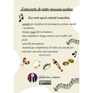 INSTRUMENTS DE PETITA PERCUSSIÓ