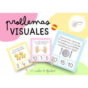 PROBLEMAS VISUALES: 3 niveles de dificultad.