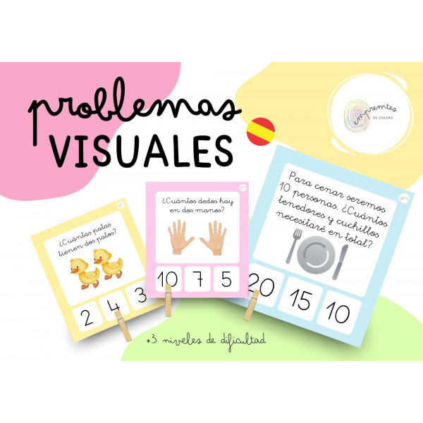 PROBLEMAS VISUALES: 3 niveles de dificultad.