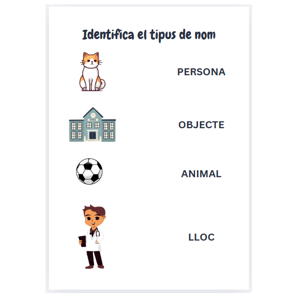 El substantiu: activitats variades