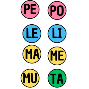 Juego ruleta - sílabas.