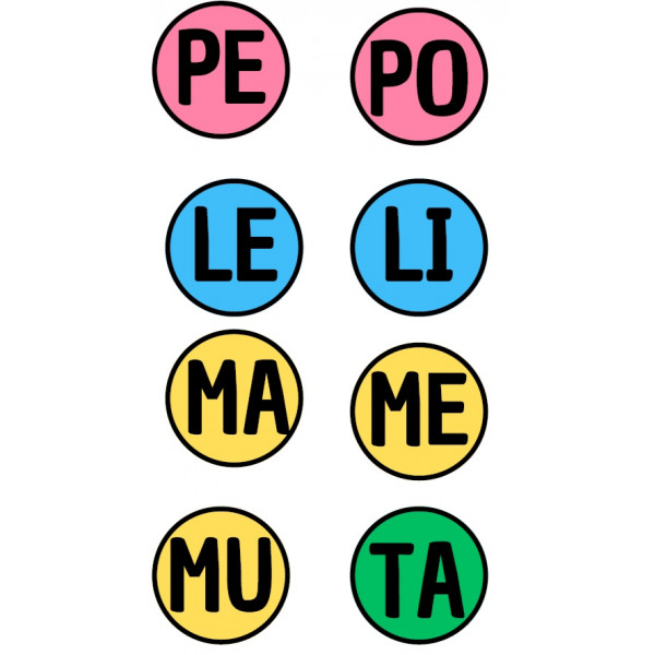 Juego ruleta - sílabas.