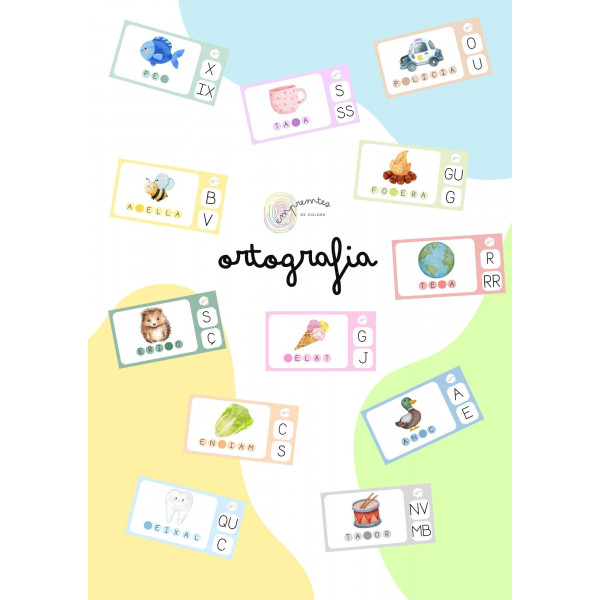 TARGETES PER TREBALLAR L'ORTOGRAFIA EN CATALÀ