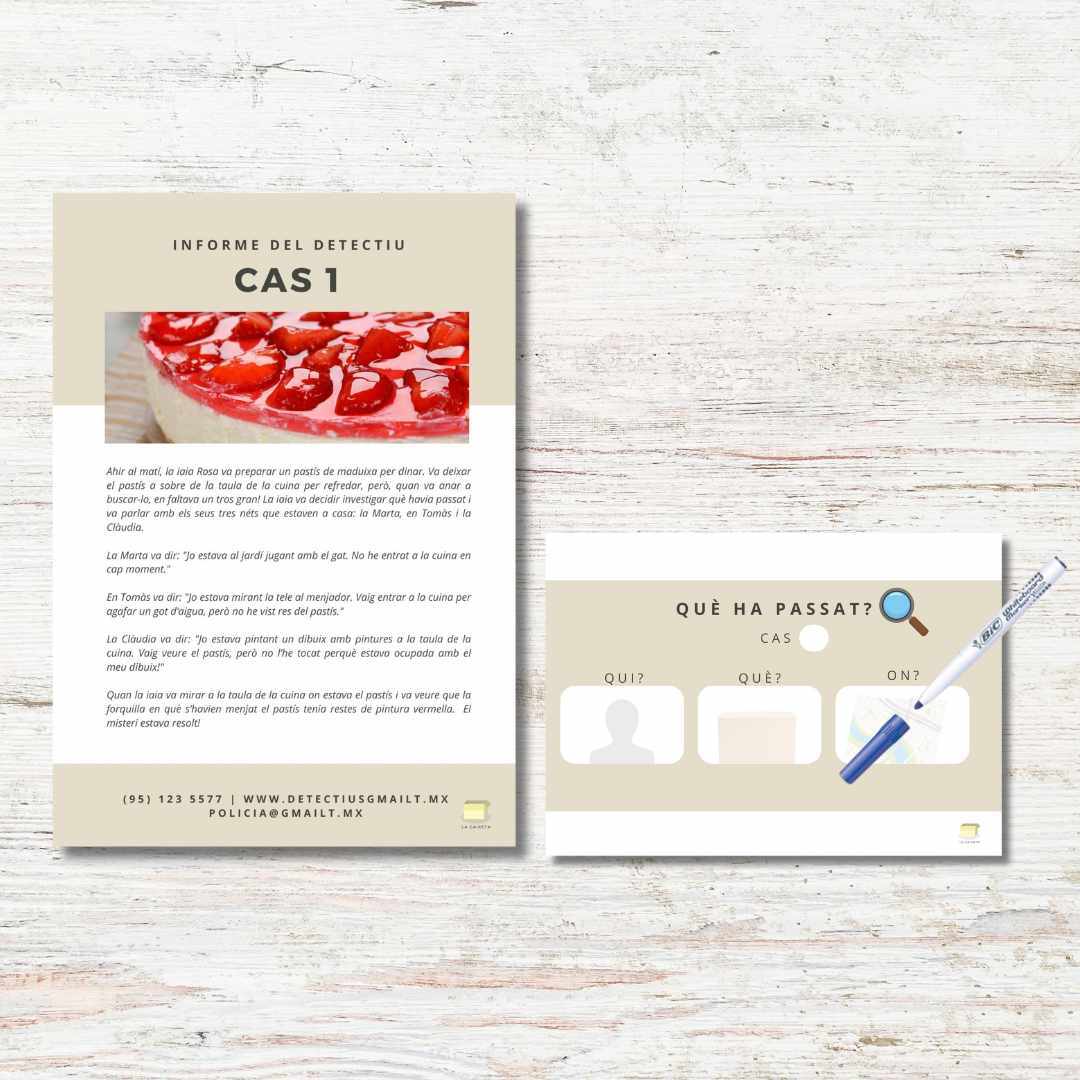 Comprensió lectora "Informes de detectius"