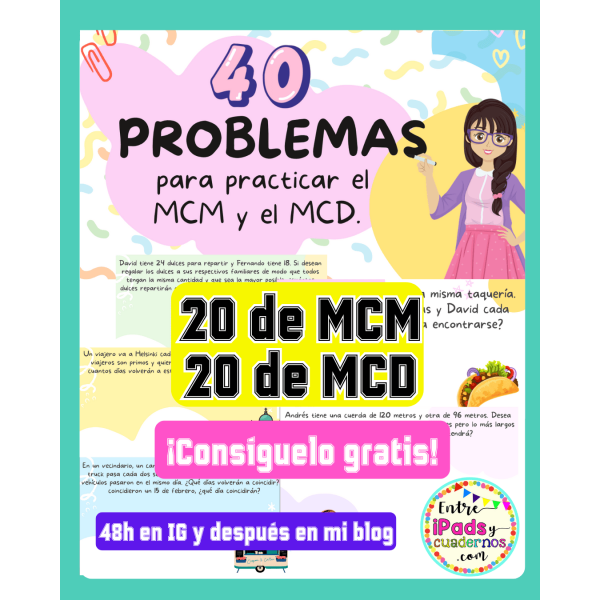 40 problemas de MCM y MCD