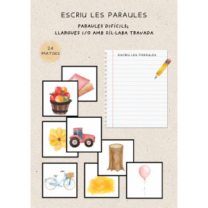 Escriptura paraules amb síl·laba travada