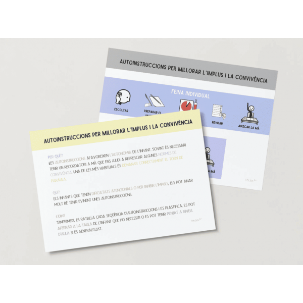 Autoinstruccions d'autoregulació a l'aula