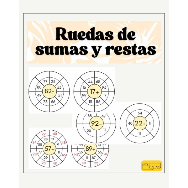 Ruedas de sumas y restas