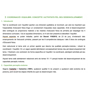 Tema 7: Coordinació i equilibri