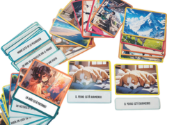 Pies de foto desordenados