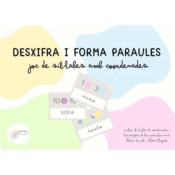 DESXIFRA I FORMA PARAULES: Joc de síl·labes amb coordenades!