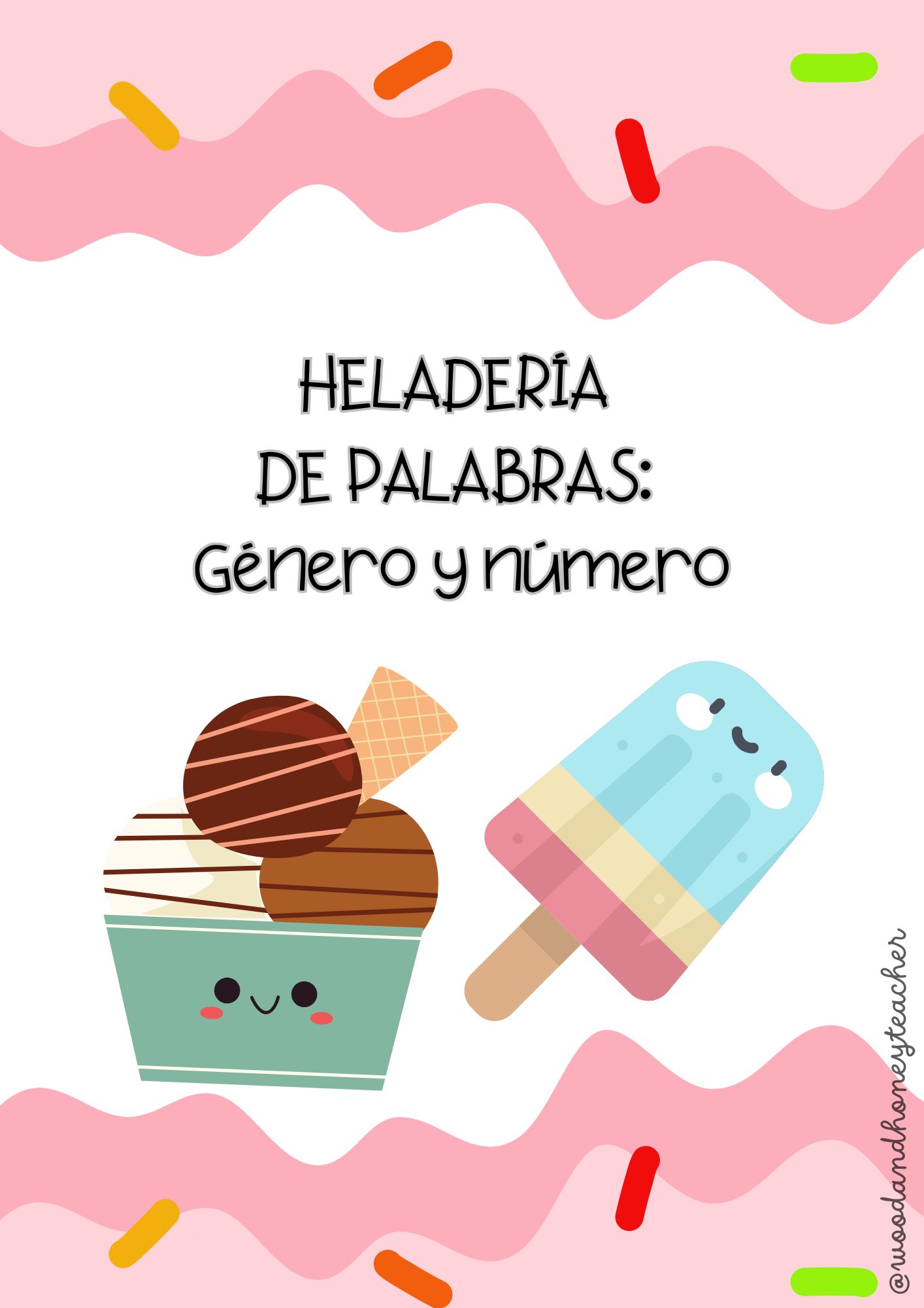 Heladería de Palabras - Género y Número
