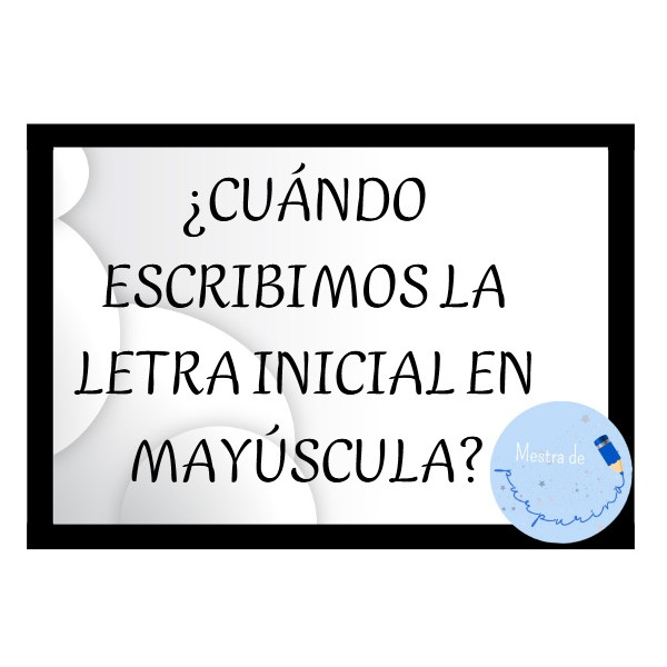 Las mayúsculas
