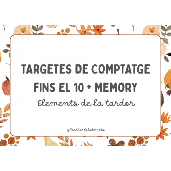 Comptatge fins el 10 i Memory de la tardor