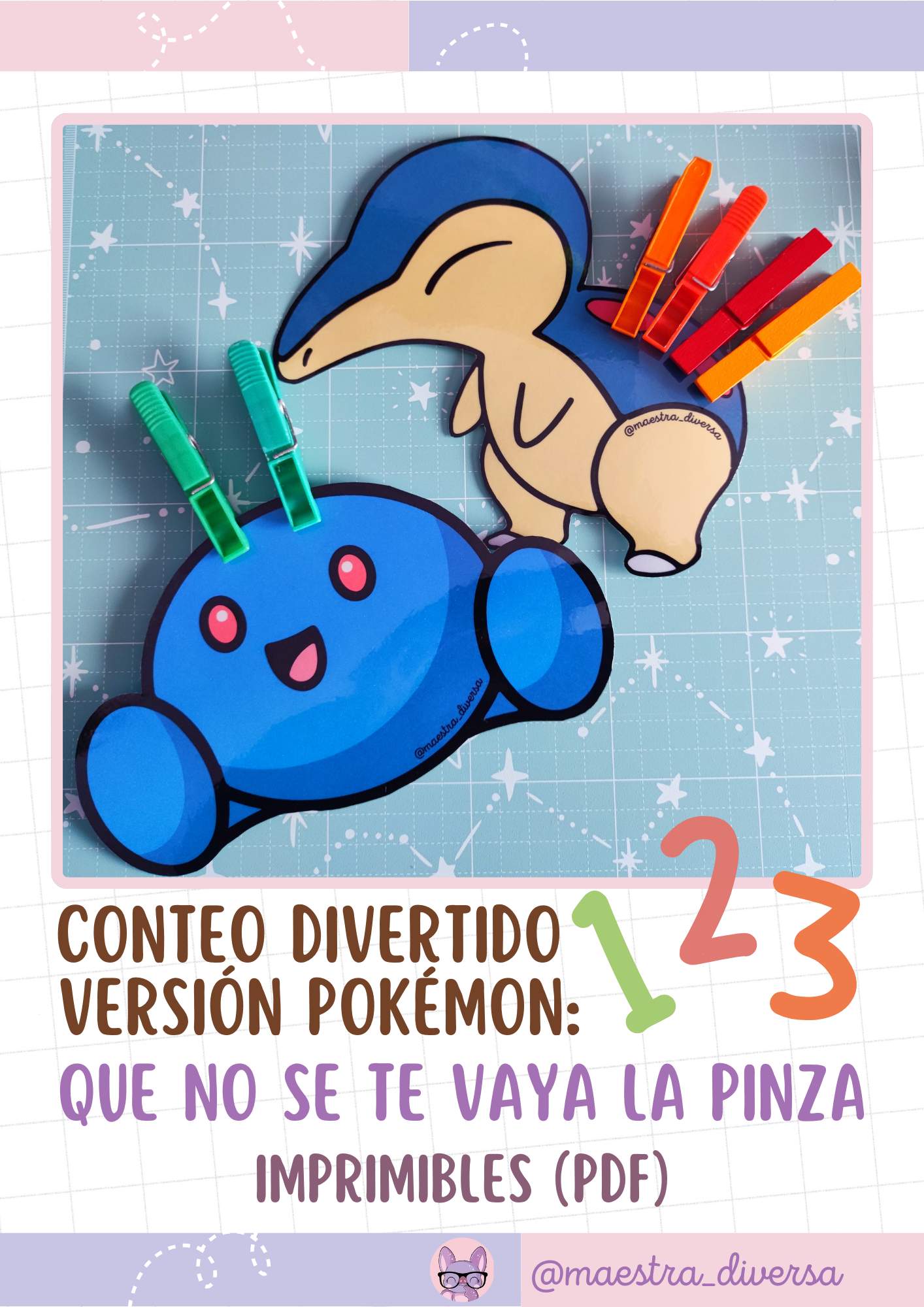 Conteo divertido (versión Pokémon): Que no se te vaya la pinza