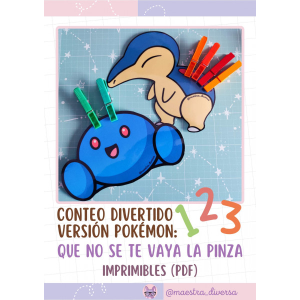 Conteo divertido (versión Pokémon): Que no se te vaya la pinza