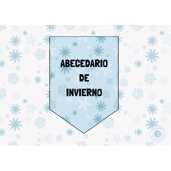 Abecedario invierno banderines