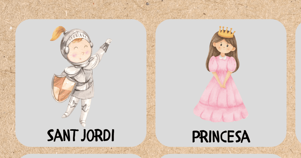 Memory de Sant Jordi en CATALÀ