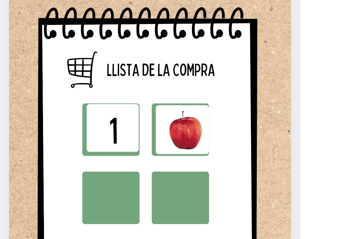 Llista de la compra - Joc Simbòlic