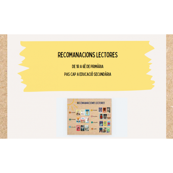 Recomanacions literàries PRIMÀRIA