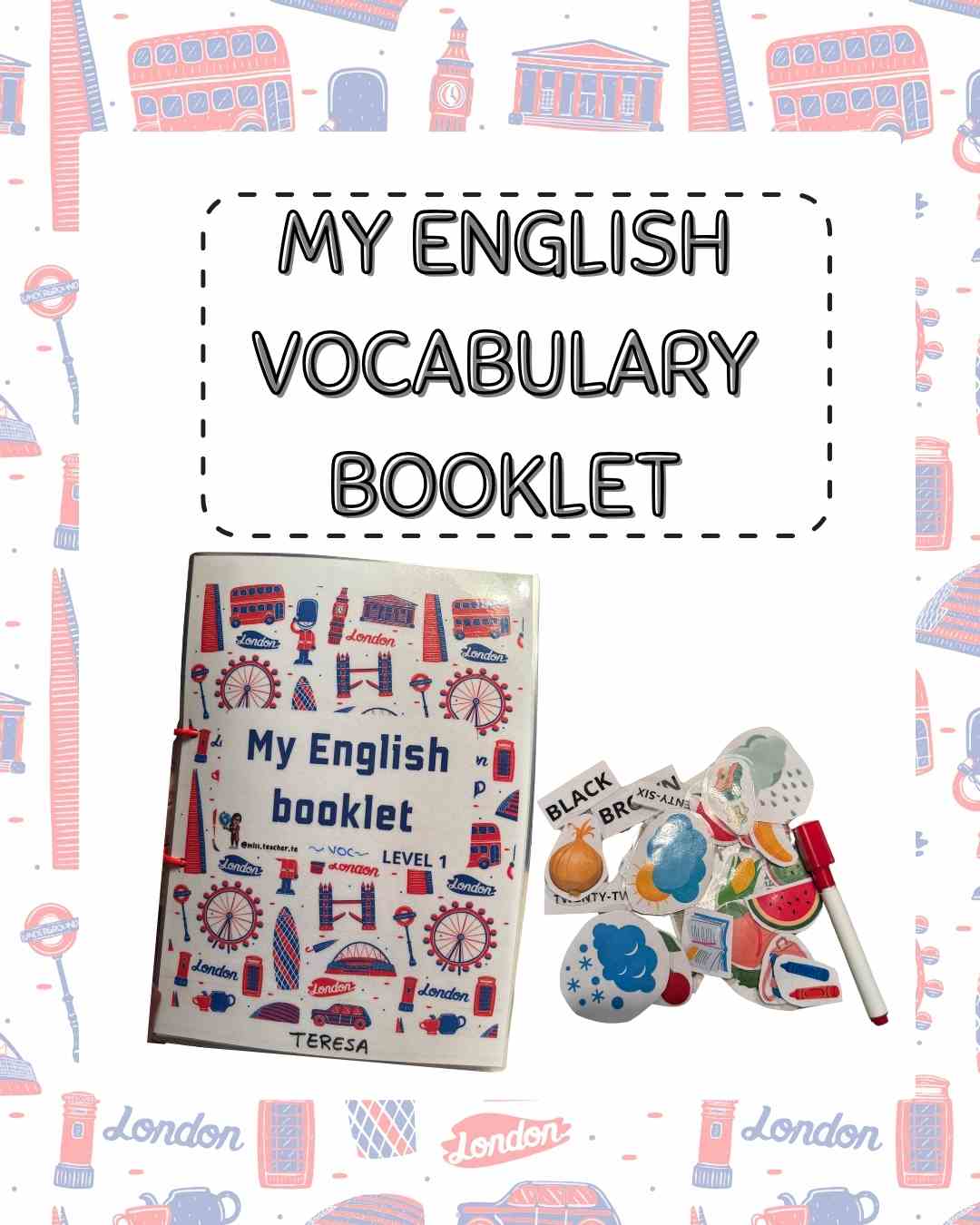 My English vocabulary booklet