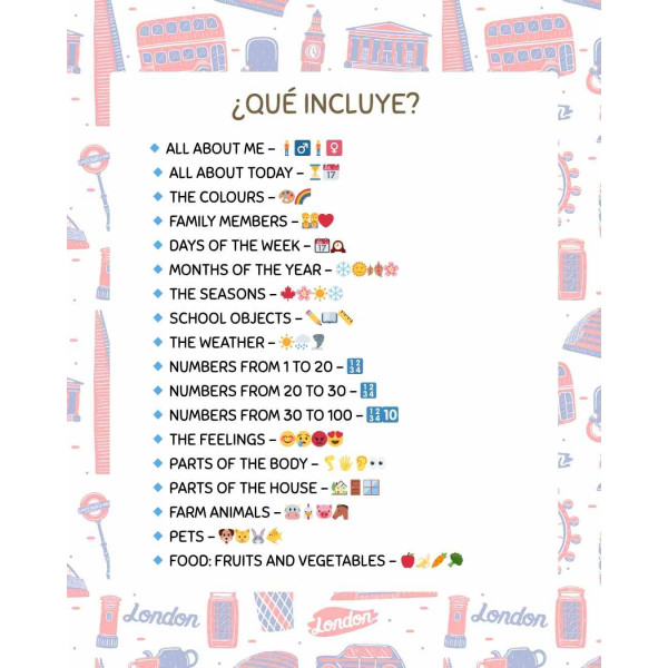 My English vocabulary booklet