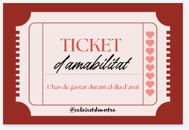 Ticket d'amabilitat