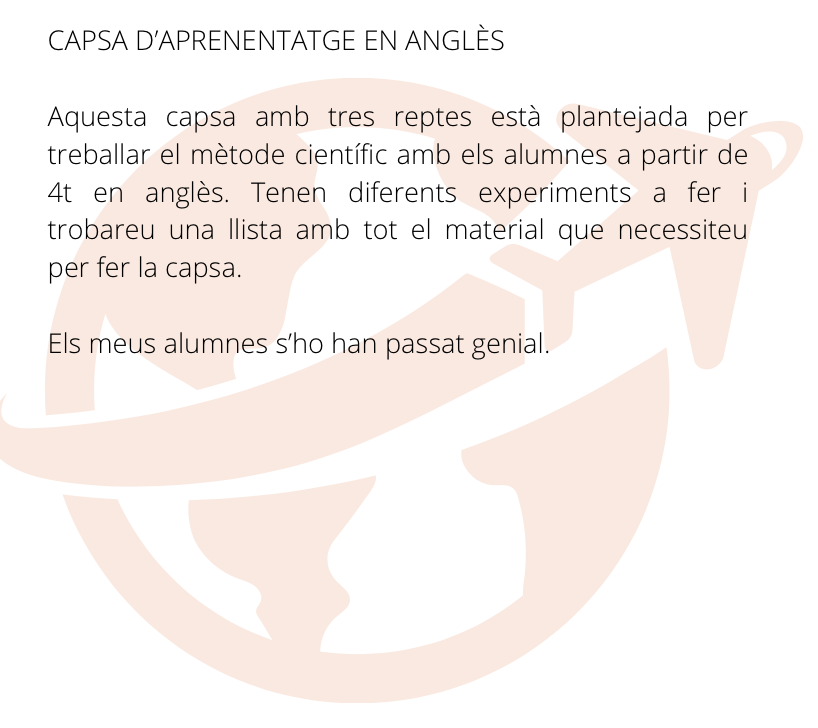 CAPSA APRENENTATGE: THE TRIP OF JOHN