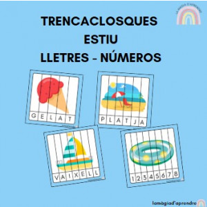 Trencaclosques estiu lletres i números