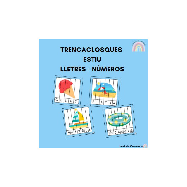Trencaclosques estiu lletres i números