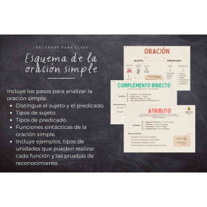 Esquema de la oración simple