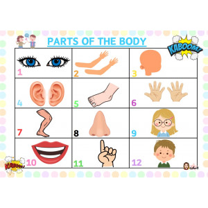 KABOOM PARTS OF THE BODY