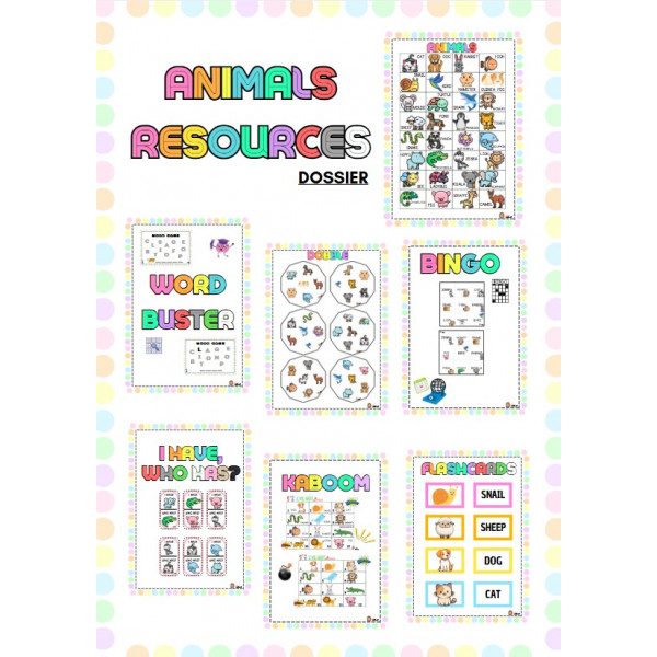 DOSSIER ANIMALES EN INGLÉS (JUEGOS)