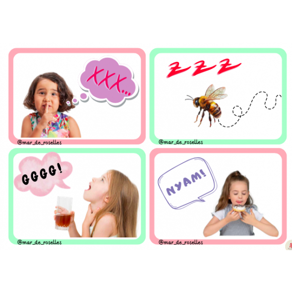 Onomatopeies: Consciència Fonològica - Jocs d'escolta