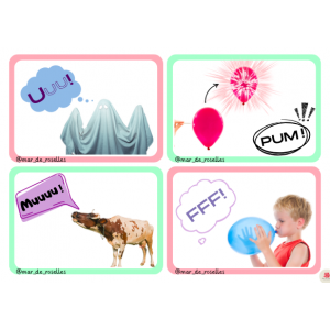 Onomatopeies: Consciència Fonològica - Jocs d'escolta