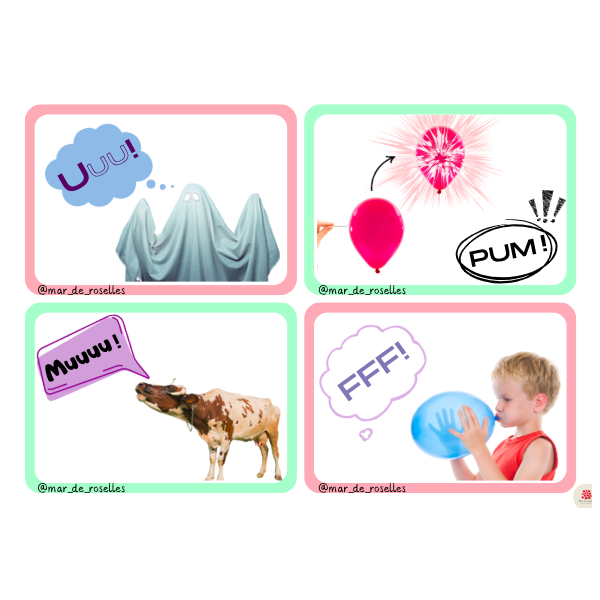 Onomatopeies: Consciència Fonològica - Jocs d'escolta