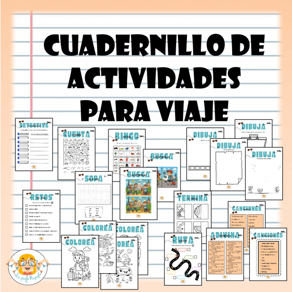CUADERNILLO DE ACTIVIDADES PARA VIAJES