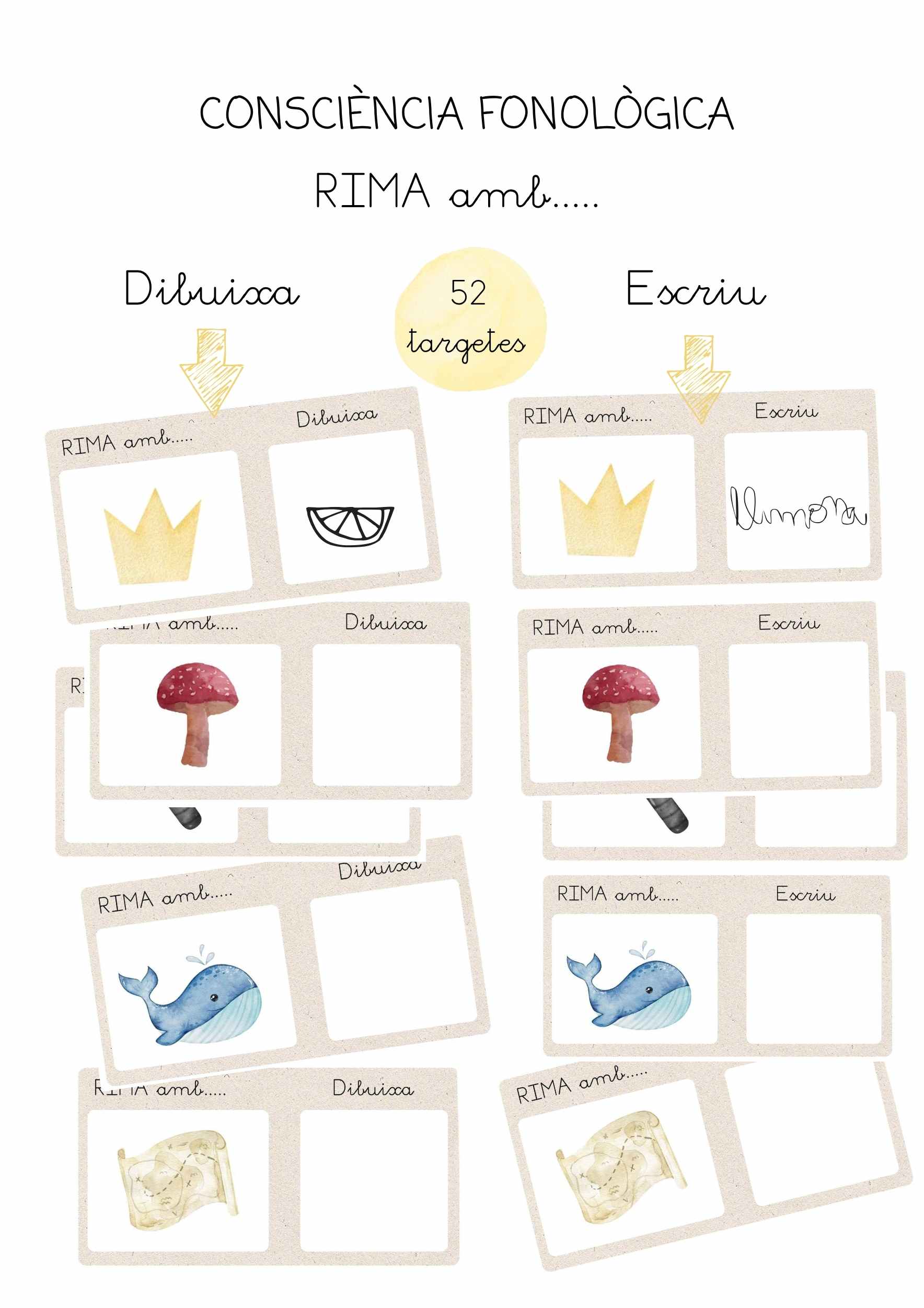 BUSCA paraula RIMADA i pinta i/o dibuixa