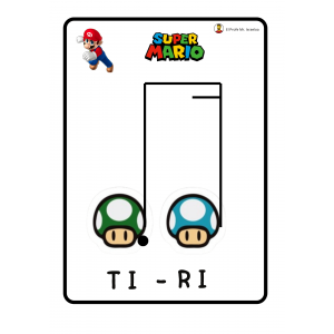 Tarjetas solfeo Super Mario