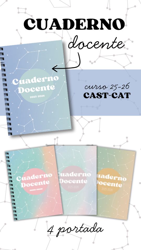 cuaderno docente 25-26 + calendario mensual GRATIS