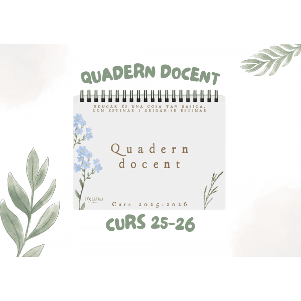 QUADERN IMPRIMIBLE PER A DOCENTS EN FORMAT PDF CURS 25-26